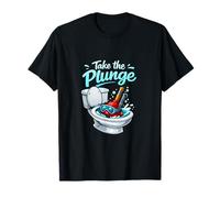 Tome el Plunge Plumber Pipe Juego de Palabras Gráfico Camiseta