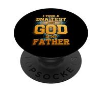 Tomé una Prueba de ADN y Dios es mi Padre Cita del Cristianismo PopSockets PopGrip Adhesivo