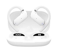 Tomedeks 1 Par de AI Auriculares Traductores de Idiomas,133 Idiomas Traductor Instantaneo,Bluetooth 5.4 Deportivos,IPX7,Necesidad de conectarse a una aplicación Fija（Blanco）
