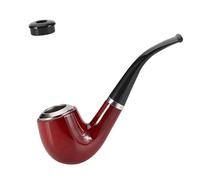 Tomedeks 1 Piezas Juguete Pipa Falsa, Maniquí, Pipas De Fumar Desmontable, Pipa De Tabaco, Disfraz De Detective, Carnaval, Fiesta del Lema, Día De San Patricio(Rojo) (A)