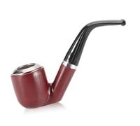 Tomedeks 1 Piezas Juguete Pipa Falsa, Maniquí, Pipas De Fumar Desmontable, Pipa De Tabaco, Disfraz De Detective, Carnaval, Fiesta del Lema, Día De San Patricio(Rojo) (C)