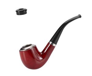 Tomedeks 1 Piezas Juguete Pipa Falsa, Maniquí, Pipas De Fumar Desmontable, Pipa De Tabaco, Disfraz De Detective, Carnaval, Fiesta del Lema, Día De San Patricio(Rojo) (A)