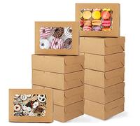 Tomedeks 12 x Caja para Pastel de Carton,Caja de Pasteles, Caja de Pasteles, Caja de Pasteles, Caja de Pasteles, Caja de Pasteles para Galletas, Dulces, Pasteles, CupCakes, Les Macarons