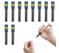 Tomedeks 120 Piezas Minas 0.5, Minas De Lápiz De 0,5 Mm, Minas HB De 0,5 Mm A Prueba De Roturas para Portaminas, Escribir con Fluidez Y Claridad para Portaminas 0.5(Negro)
