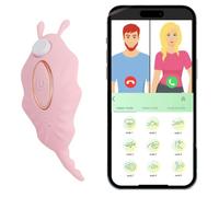 Tomedeks 1Piezas Vibrador mando,Vibradorador Mujer Juguetes Eróticos para Pareja Sexuales con Vibración - APP Bragas Vibrador Estimulador Clítoris Vagina