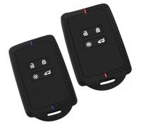 Tomedeks 2 Piezas Funda Llave para Renault, Funda Silicona Mando Llave del Coche 4 Botones Compatible con Renault Y Dacia, Funda TPU, Protege Llaves Compatible con Dacia Y Renault(Rojo Y Azul)