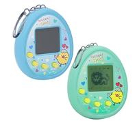 Tomedeks 2 Piezas Mascota Virtual, Virtual Pets Toy,Máquina de Juego Electrónica para Mascotas con Llavero para niños de 8 años（C）