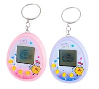 Tomedeks 2 Piezas Mascota Virtual, Virtual Pets Toy,Máquina de Juego Electrónica para Mascotas con Llavero para niños de 8 años（B）