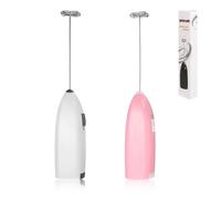 Tomedeks 2pcs Espumador de Leche, Espumador de Leche eléctrico Requiere 2 pilas AA (pilas no incluidas) mini batidora para café, leche, capuchino