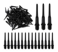 Tomedeks 50 Piezas Puntas de Dardos de Plástico, Puntas de Dardos, Dardos Punta de Plástico, Dardos Profesionales Punta de Plástico, Para Diana Electrónica 2Ba, Puntas de Dardos Blandos (Negro)