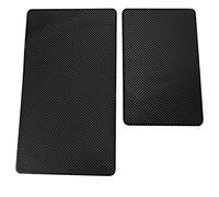 Tomedeks Almohadilla de goma antideslizante para salpicadero de coche, 2 piezas, almohadilla antideslizante de silicona resistente al calor (27 x 15 cm, 19 x 12 cm)