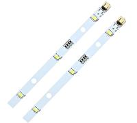 Tomedeks bombilla led para refrigerador Tira de luces LED de 2 piezas compatible con Rongsheng para tira de luces LED de repuesto para refrigerador HISENSE, MDDZ-162A 1629348 1529227 DC12V
