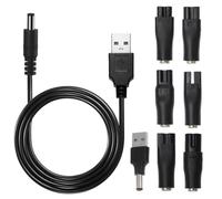 Tomedeks Cargador para afeitadora de barba hombres Cargador para afeitadora eléctrica hq8505 9000 7000 5000 3000,mg5750 7790 7770 7720,BG5020 Fuente de alimentación de carga para cortadora de cabello