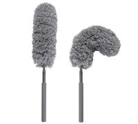 Tomedeks plumero atrapapolvo,plumero telescopico extensible,2 piezas, retráctil, para limpiar electrodomésticos muebles sofás frigoríficos, impecable