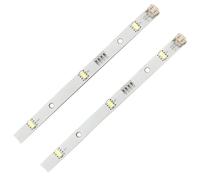 Tomedeks Tomedeks Juego de 2 Tiras LED para Nevera - Compatible RONGSHENG/HISENSE E349766, MDDZ-162A, 1629348, 12 V DC 2 W - Repuesto para Kenwood KIFF5017/KIFF5020