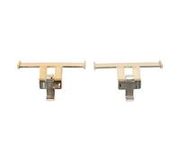 Tomedny 1 par de alerones de zapatos para coche, alerón de ala de zapato, adornos de cocodrilo, zapatillas, decoración de aleta trasera para hebillas para amigos (Chapado en oro)