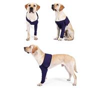 Tomedny Dog Elbow Brace, Dog Front Leg Brace Front Leg Sleeves Breathable Material Adjustable Elastic Band for Postoperative Recovery (XL)