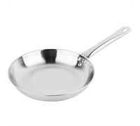 Tomedny Sartén de acero inoxidable de 9,4 pulgadas, sartén con revestimiento antiadherente, sartén extra gruesa con mango auxiliar para estufas de gas, cocina de inducción