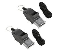 Tomedny Silbato de 2 Piezas para Entrenadores, silbatos Deportivos con cordón, Sonido Fuerte y nítido, Equipo de Entrenamiento Deportivo al Aire para Entrenadores, árbitros y funcionarios