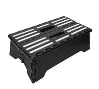 Tomedny Taburete Plegable con escalón, Taburete Plegable con Plataforma Antideslizante, Asistente de Escalera portátil con asa de Transporte para el hogar, Exteriores e Interiores