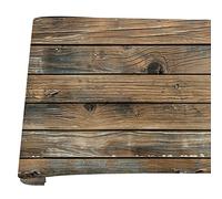 Tomedny Wood Contact Paper, Wood Grain Contact Paper Peel and Stick | Brown Contact Paper, Thicken Texture Wood Wallpaper, Vintage Self-Adhesive Removable, Easy to Install for Wall Cabinet