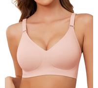 TOMEEK Sujetador sin Aros para Mujer, Sostenes sin Costuras con Relleno Básico Sujetador Bandolera Ajustable Comodos Deportivo Mujer Suaves Elástico