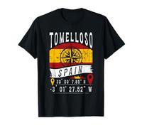 Tomelloso Bandera España Coordenadas GPS De Tomelloso Camiseta