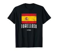 Tomelloso España | Souvenir Linda Ciudad - Bandera - Camiseta