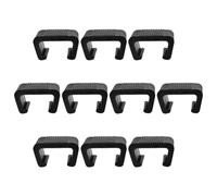 TOMETURE 10 Piezas Fijación para Muebles de Mimbre Abrazaderas para Sillas de Ratán 5,25cm Plástico Negro para Evitar el Movimiento del Sofá, Uso Exterior, Muebles de Módulo