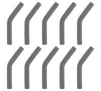 TOMETURE 10 Puntas de Silicona para Pajitas Forma de Codo, Resistentes y Fáciles de Limpiar, Tapa de Paja para Uso Diario en Casa, Compatibles Pajitas de Metal de 8mm