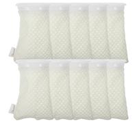 TOMETURE 11 Piezas Bolsa de Filtro para Acuario Diseño 3D de Panal, Material PP Beige, Elimina Residuos de Peces, Adecuado para Mantenimiento de Peceras y Acuarios de Agua Salada