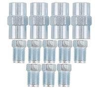 TOMETURE 12 conectores de unión para tuberías de freno - Kit de racores abocinados de 3/16 pulgadas para reemplazo de tuberías - Accesorios automotrices para mantenimiento y reparación