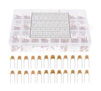 TOMETURE 1200piezas Kit Capacitores Cerámicos Monolíticos Valores Incluidos para Electrónica Audio y Proyectos DIY