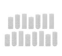 TOMETURE 15 Prácticos Clips para Bolsas de Vacío de Plástico Blanco, Versátiles y Ahorradores de Espacio, Ideales para Uso Doméstico Aire Libre