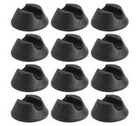 TOMETURE 16 Protectores de Patas de Silla y Mesa con Forma de Horquilla, Cubiertas para Pies de Mesa, Plástico Negro, 16Pcs, Antideslizantes, para Biblioteca y Librería Varios Estilos
