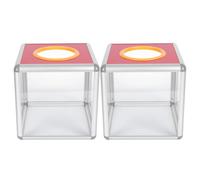 TOMETURE 2 cajas transparentes para sorteos - Urna con ranura - Contenedor para boletos de premio - Soporte para boletos de votación - Contenedor para recolección de sugerencias