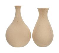 TOMETURE 2 jarrones de Madera: jarrones de Madera para Manualidades, Ideales para Flores secas, Hierba de la Pampa y Otros proyectos de Bricolaje. Decoración Bohemia para el hogar, Sala
