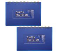 TOMETURE 2 Piezas Registro de Cuenta Corriente Azul, Libro de Contabilidad
