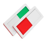 TOMETURE 2 Piezas Señal de Privacidad para Baño y Oficina, Letrero Deslizante de Pmma Adhesivo Fuerte, Uso en Edificios Públicos y Salas de Reuniones, Fácil Instalación, Tamaño 10x4cm,