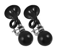 TOMETURE 2 Piezas Timbre de Bocina de Bicicleta Niña, Bocina de Scooter, Hierro Negro, Sonido Fuerte de Caracol, Instalación Fácil, para Manillar de Bicicleta y Carrito de Golf