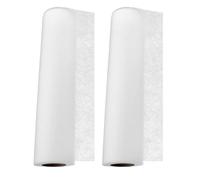 TOMETURE 2 rollos de entretela termoadhesiva white para costura: Tela de entretela de 30 cm x 27,4 m (11,8" x 30 yd) - no tejida termoadhesiva de doble cara para manualidades y acolchado.