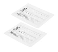 TOMETURE 2piezas Regla de Medición de Alta Precisión para Detección de Defectos Herramienta Transparente para Evaluación y Análisis de Grietas Taller y Fábrica