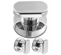 TOMETURE 3 tiradores de puerta de espejo de cristal con ventosa - Tirador redondo sin taladrar para frigorífico - Tiradores de cajón - de baño reutilizables para el hogar y la oficina
