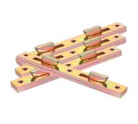 TOMETURE 4 Piezas Soportes para Barandillas de Cama Hierro Herrajes Metálicos Minimizan el Riesgo de Lesiones Accidentales Fáciles de Limpiar