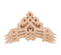 TOMETURE 4piezas Apliques de Madera para Esquinas Decorativos Onlays Tallados para Muebles Molduras Europeas para Puertas Armarios y Decoración Hogar