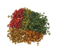 TOMETURE 5 Hojas para maquetas de paisajes: Plantas en Miniatura - Accesorios para maquetas de dioramas de paisajes DIY para mesas de Arena, para la creación de escenas de pueblos otoñales, 36