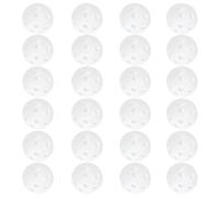 TOMETURE 50 Bolas de Golf de Plástico de Color Blanco para Práctica Perforación de Precisión y Diseño Hueco, Ligeras No Dañan Nada, Ideales para Entrenamiento al Aire Libre