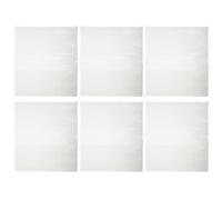 TOMETURE 6 Fundas con Cremallera para Diario - Bolsillos Transparentes esmerilados para Dinero en Cuadernos - Bolsillos para Diarios de Viaje para Guardar Efectivo, Sobres y Tarjetas 8.9 x 8.3