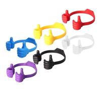 TOMETURE 6 Soportes para Teléfonos Móviles de Escritorio Diseño Adorable y Pulgares Arriba, Material PP Resistente y Duradero para Webcasts y Ver Películas