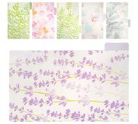 TOMETURE 6piezas Separadores de Archivos Plásticos Transparentes Índice con Pestañas Insertables de Colores Divisores para Carpetas y Cuadernos Serie Forest Tales Organizadores de Páginas